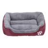 Rectangle Fluffy Dog Bed Washable Plush Pet Bed with Bolster Neck Support Comfy Warm Puppy Bed for Indoor Cats Small Medium Dogs