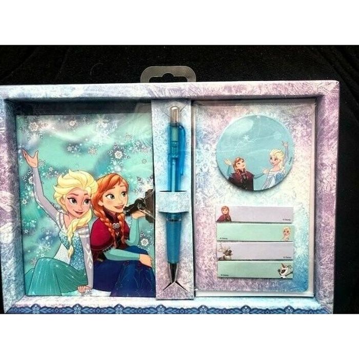 Coffret Journal Intime - Disney - Reine des Neiges - 11x15 cm - 56 Feuilles - Stylo Inclus