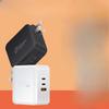 GaN китайского класса, трехштекерное настенное зарядное устройство PD100W 2C1A, многопортовое зарядное устройство с сертификатом безопасности PPS, многопротокольная зарядная головка