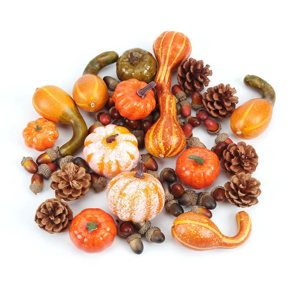 50pcs Faux Berries Artificial Mini Pumpkin Mini Size DIY Craft Supplies DIY Craft