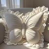 Elegant Butterfly Shaped Cushion - Modern Lace Design, Ideal for Bedroom and Home Decor, Gifts, Bedroom Decor | Elegant Decor, Decorative Pillow