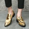Нью-Бритен Мужские Остроносые Черные Золотые Зеленые Фиолетовые Повседневные Туфли Пенни Лоферы Формальная Свадебная Обувь Zapatos Hombre