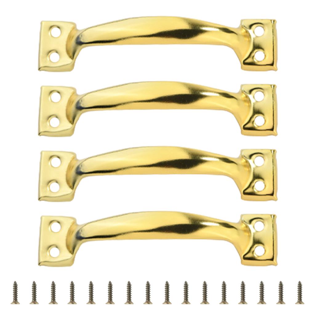 4pcs Barn Door Drawers Handles Bows-Shaped Metal Wardrobe Cabinet Pulls Iron Furniture Knob for Home Decoration