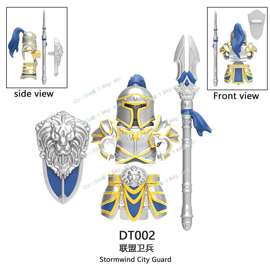 Фигурки Средневековья Рыцари Боевой конь Тяжелая кавалерия Воины Боевой конь Строительные блоки Кирпичики Игрушки Для детей подарок
