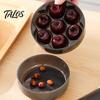 Non-toxic Food Storage Box 7 Hole Cherry Pitter, Multifunctional Fruit Coring Tool for Leak Proof Reusable Container Olive, Manual Press Remover,