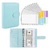 Money Saving Binder with Spending Budget Sheet Money Envelopes Hidden Compartments PVC Waterproof A6 Budget Binder Budget Planner Book