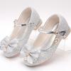 Девочки Мягкая подошва Высокие каблуки Хрустальные туфли Туфли принцессы Модные Кожаные туфли для выступлений