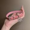 Pink Diamond Y2K Babes Sweet Cool Neck Ring Choker Neck Chain Collarbone Chain Female Collar Dog