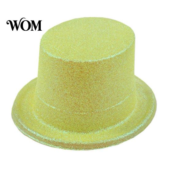 Versatile Top Hat for Birthday Celebrations Shiny Hats, Glitter Adult Kids, Colorful Magician Hat, Victorian Dress Up Christmas Sparkly Hats