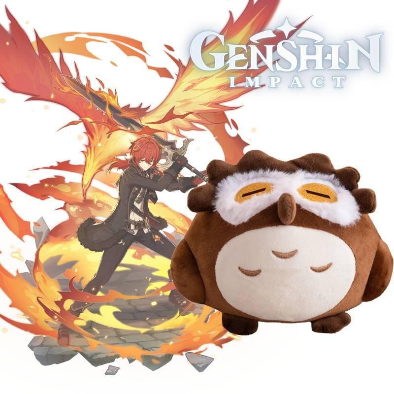 Genshin Impact Дилюк Рагнвиндр Сова Плюшевая игрушка Игра Животное Мягкая кукла Детский подарок