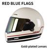 Unisex Retro Full Face Motorcycle Helmet 3C DOT Certified Four Seasons Cruise Multiple Design Options for Men And Women