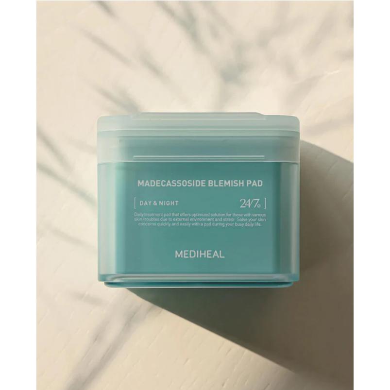 Mediheal Madecassoside Хлопковые подушечки для лица Тонер-подушечки с центеллой азиатской для улучшения неровного тона кожи 100 подушечек