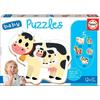 Educational Puzzle for Children - EDUCA - The Farm - 5 Puzzles of 2 To 4 Pieces - From 12 Months