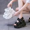 Fashion High Heels Sandals Women Shoes New Summer Wedges Height Increasing Ladies Sandal Platform Chunky Shoes Sandalias Mujer