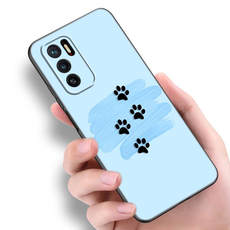 Чехол для телефона Dog Paw Best Friends для Xiaomi Redmi Note 7 8 9 10 Lite 11 11E 11T 12 Pro 11S 4G 10T 5G 8T 9S 10S TPU черный чехол