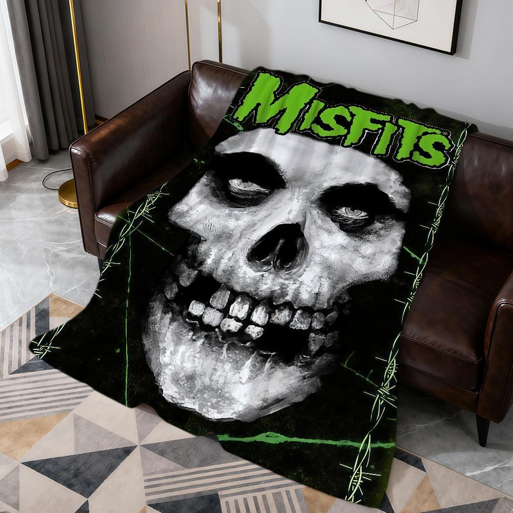 Крутая Garbage Punk Music ГРУППА M-Misfitstry m-Misfits Фланелевое мягкое теплое плюшевое одеяло диван гостиная hogar кровать дом Автомобиль портативное
