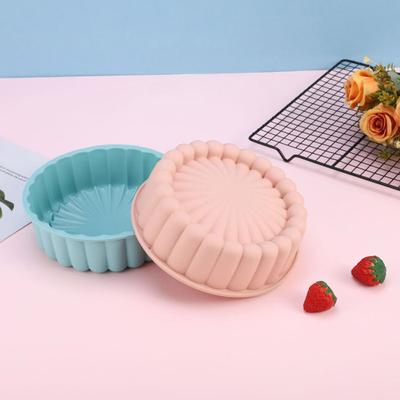 Силиконовая форма для торта, гибкая, большая, круглая, формы для хлеба, духовка, микроволновая печь, посудомоечная машина, многоразовая кухонная форма для выпечки тортов, хлеба, пирогов, тартов, желе