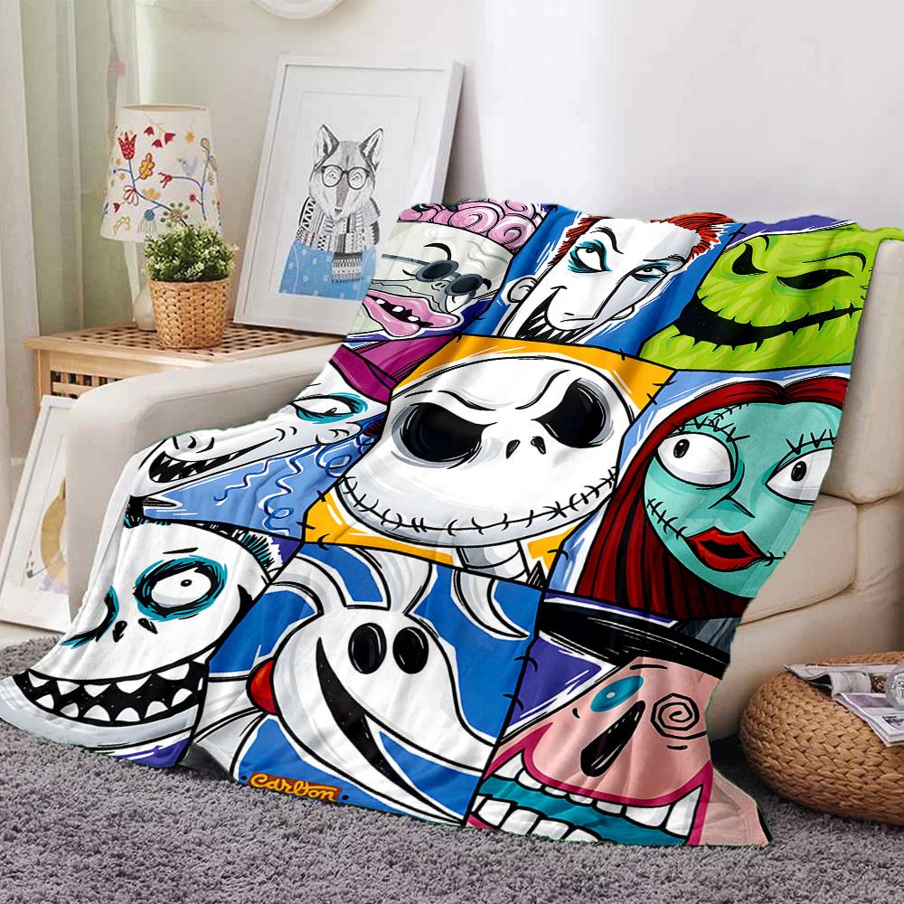 1pc Jack Christmas9 Blanket, Gift, for Men and Women, Soft Blanket, Good for Sofa Bed Couch Travel, Lightweight Flannel Blanket