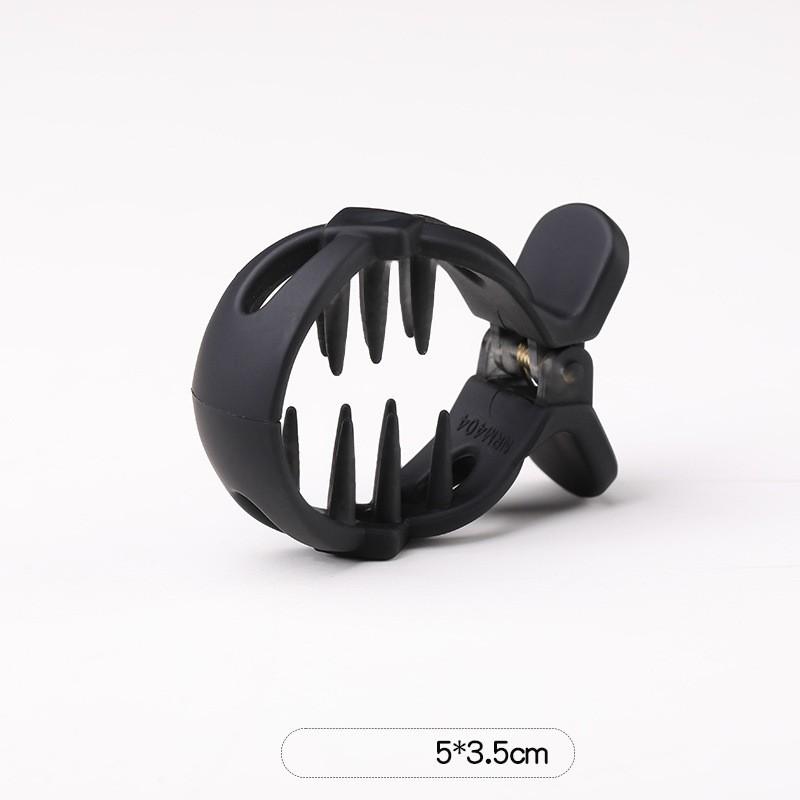 Круглая заколка для волос Grab High Ponytail Fixed Artifact Claw Hairpin Women Back Head Frosted Hairpin Anti-Low Style Claw Hairstyle Clip