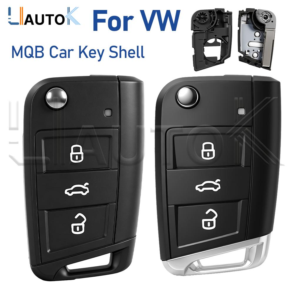 MQB Замена Корпуса Умного Ключа Автомобиля Для Vw Golf 7 Mk7 Touran Polo Tiguan 5G6959752Ab Чехол Корпус Брелока Дистанционного Ключа Лезвие Hu66