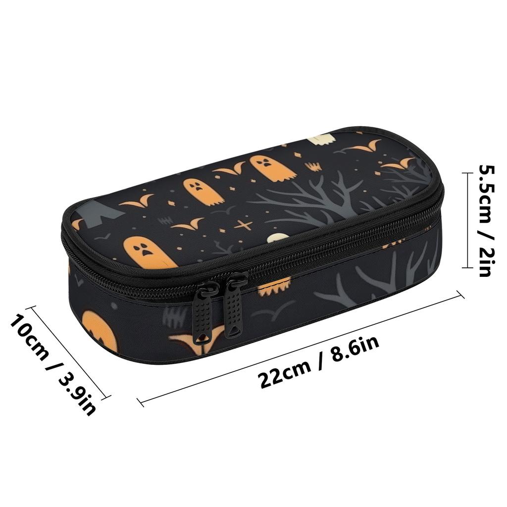Pencil Case High Capacity Wear Resistant Polyester Zipper Closure with Mesh Pocket Removable Divider and Pen Slots for Boys Girls