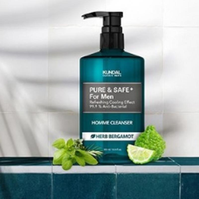 Kundal Pure   Safe Cooling Men S cleanSer 300ml Herbal Bergamot