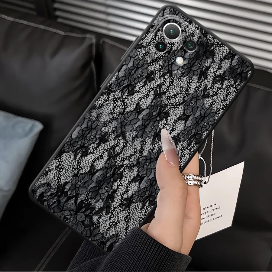 Чехол для Xiaomi Mi 14 12 12T Pro 10T 12X 11 13 Lite 11T Funda Чехол для телефона Креативный кружевной узор