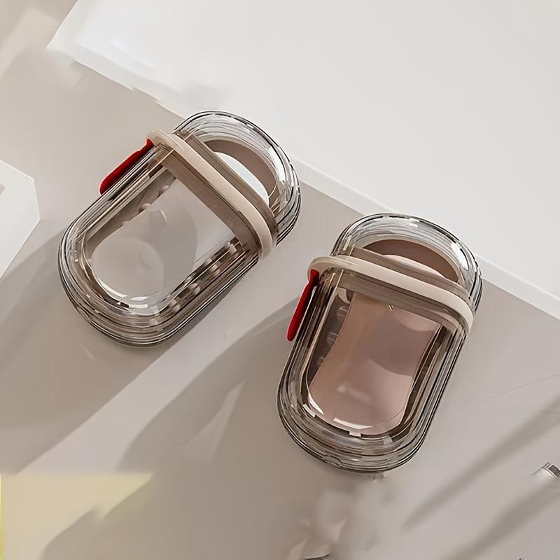 1/2 шт. Мини мыльница Дорожная мыльница для хранения Портативная крышка Прозрачная мыльница