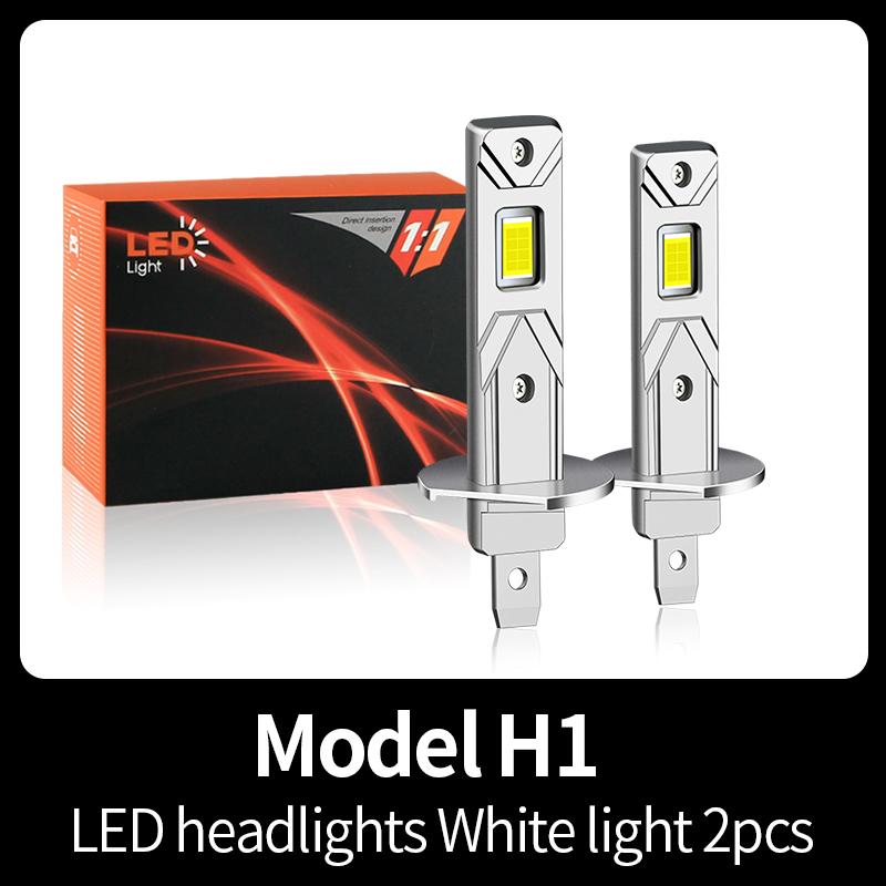 1 шт./2 шт. Canbus Turbo H7 LED 1:1 Размер Фонари Мини Налобный Фонарь H4 HB2 9003 Автомобильные Светодиодные Лампы Фары H1 6500K Белые 12V для Автомобилей