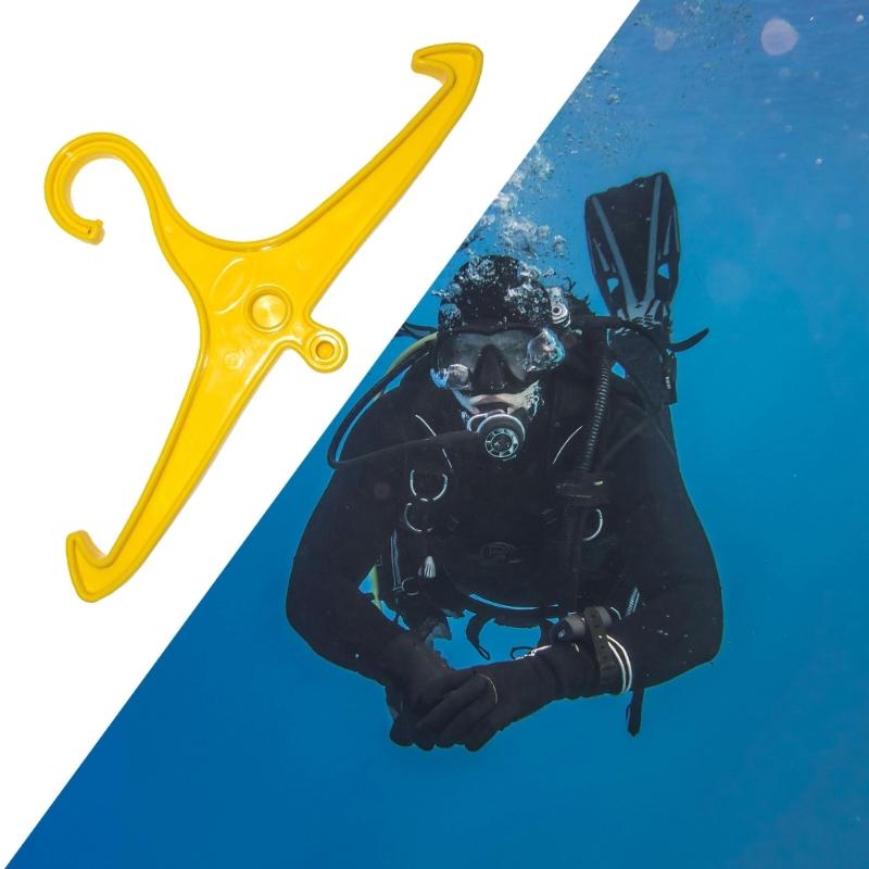 Вешалка для BCD для дайвинга с резьбой DIN, вешалка для гидрокостюма, сухого костюма, куртки, противоскользящая, вешалка для регулятора BCD, аксессуар для дайвинга