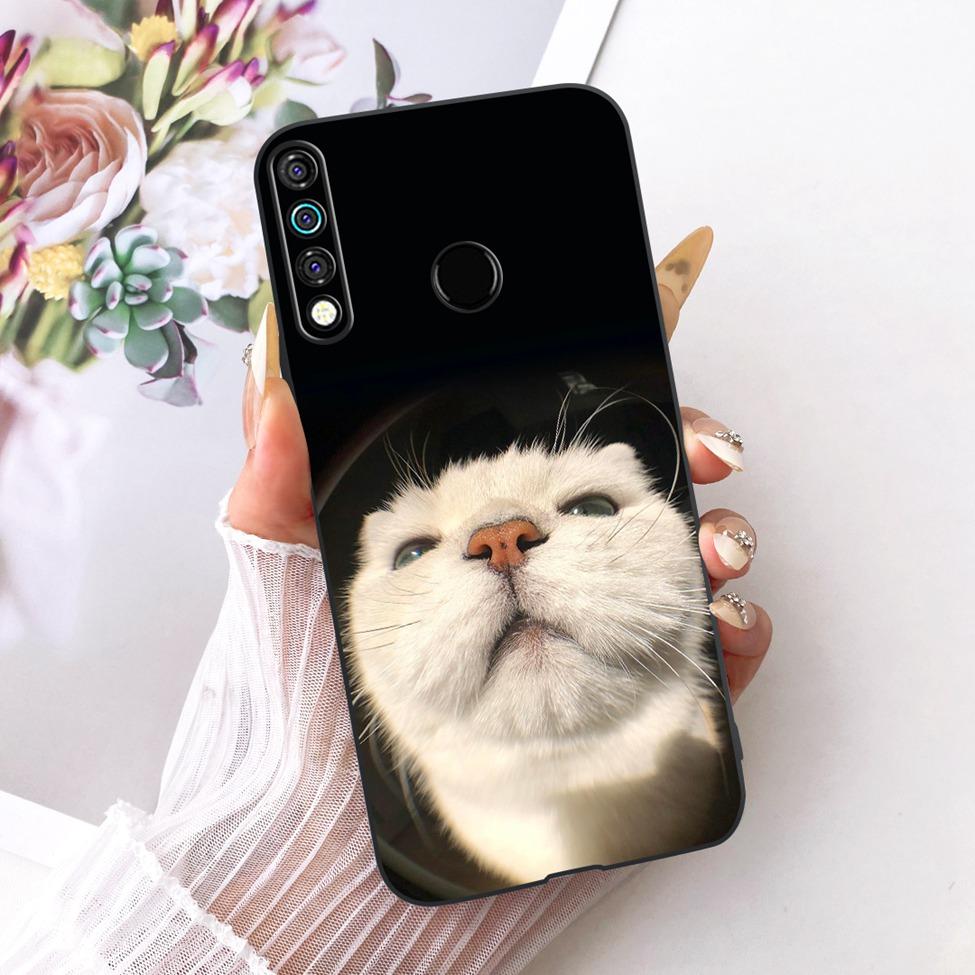 Чехол для телефона Tecno Camon 12 Силиконовый Милый Кот Модный Забавный Расписной Корпус Для Techno Camon 12 CC7S