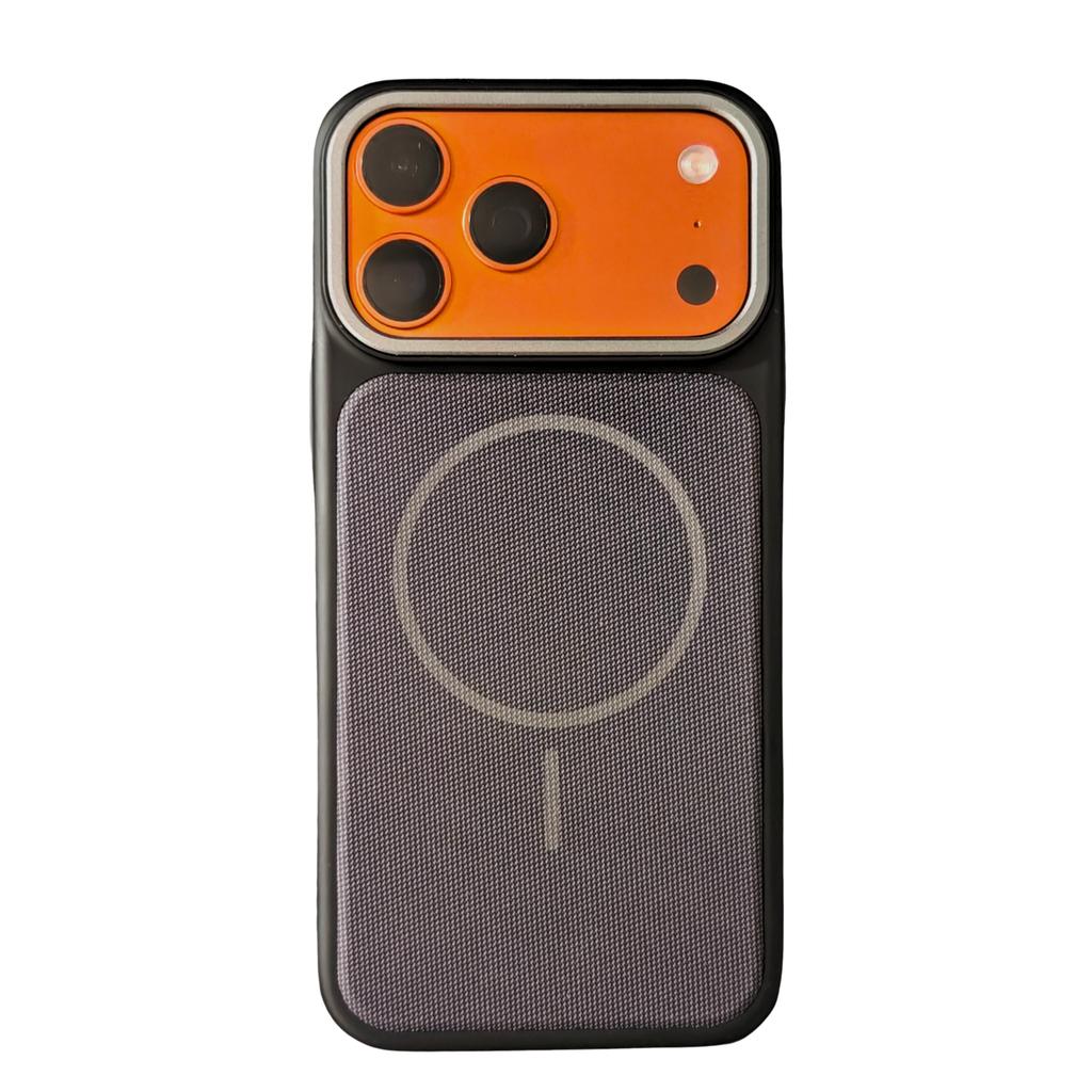 Модный оригинальный магнитный чехол TechWoven для телефона, подходит для iPhone 17 Promax 16 15 Pro Max, задняя крышка с окном для IC-карты и кнопкой-чипом