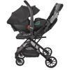 NANIA - Poussette combinée 2-en-1 avec siege auto Rimini - MYLA - 4 roues - Noir
