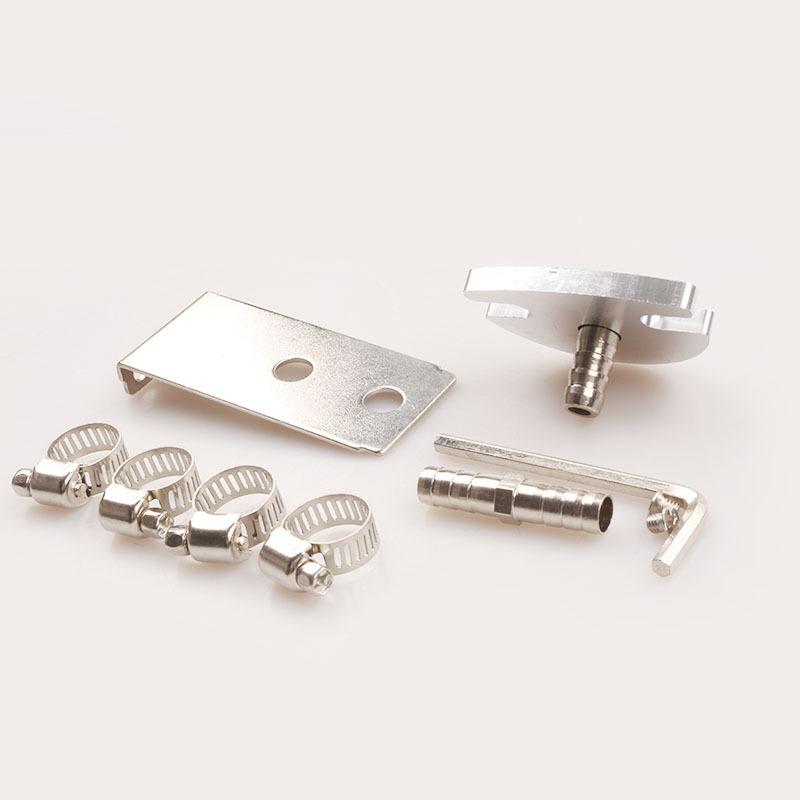 Fuel Pressure Regulator, Aluminum Alloy Universal Adjustable FPR Fuel Pressure Regulator with Pressure Gauge Hose 0-140psi Adjustable