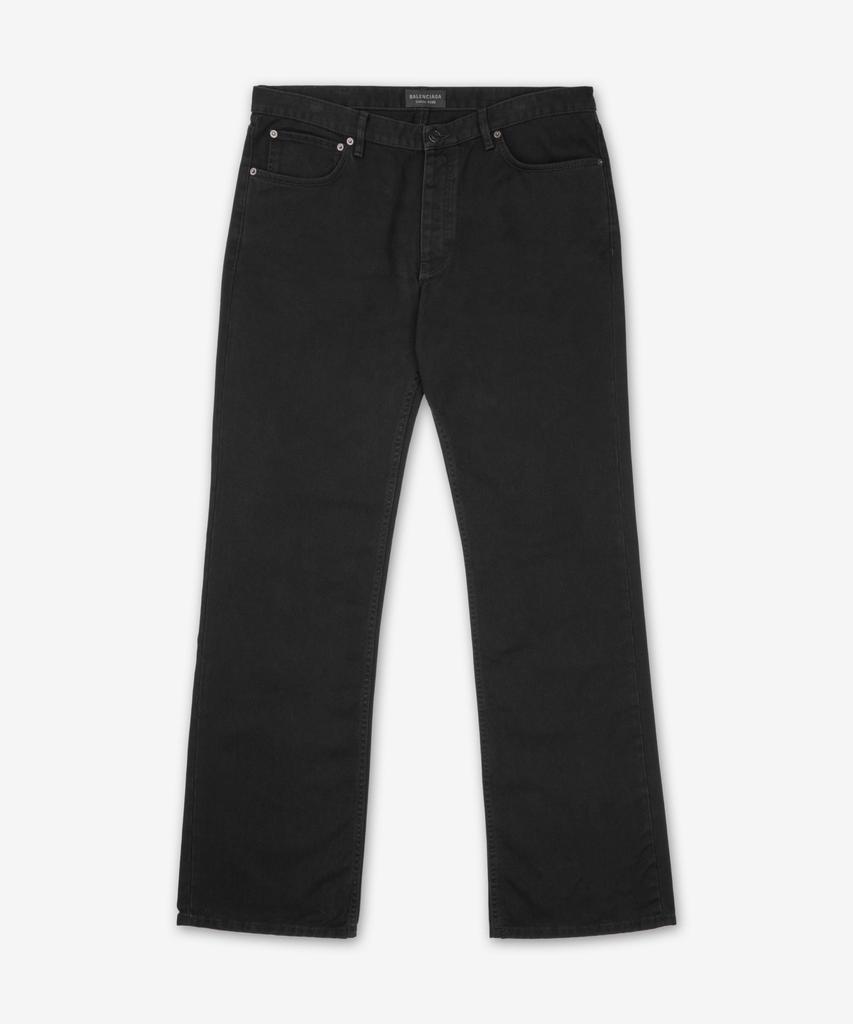 Ballensiaga Straight Fit Pants - Jet Black / 810788Tqw833207