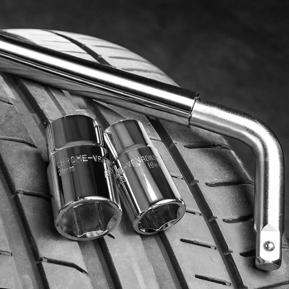 21/23mm Telescoping Lug Wrench With Sockets Wheel Wrench Tools Car Repair Tools Car Repair