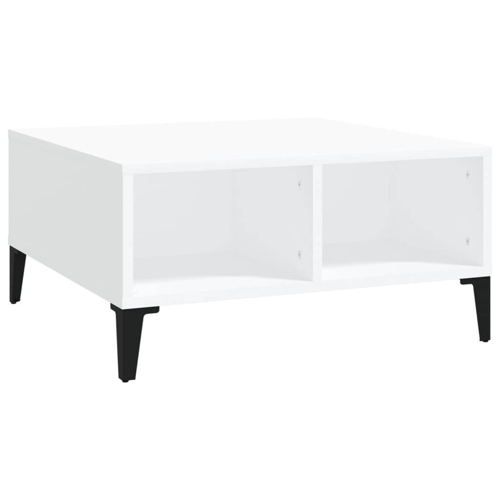 Coffee Table White 60 x 60 x 30 cm Particleboard
