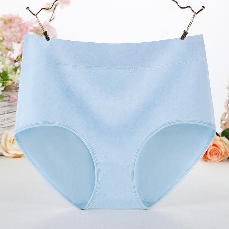 Comfortable and Minimalistic Plus Size Cotton Underwear for Women with High Waist and Abdominal Contraction 200kg Mom Fat