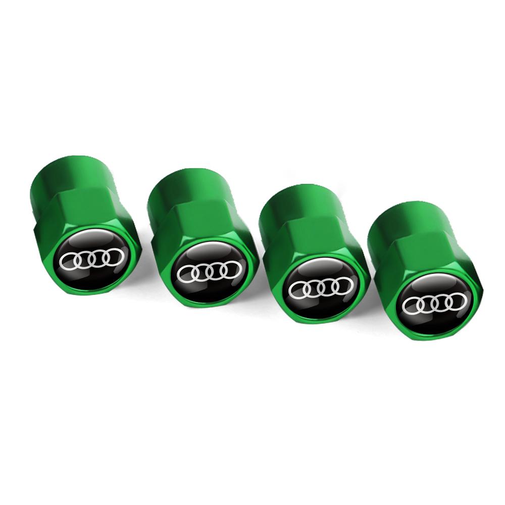 For Audi 8V4Pcs Metal Car Wheel Cover Tire Valve Stem Caps Auto Accessories For Audi Q5 Q7 S1 S2 S3 S4 S5 S6 A3 A4 A5 A6 A7 A8 S4 S6 Q3