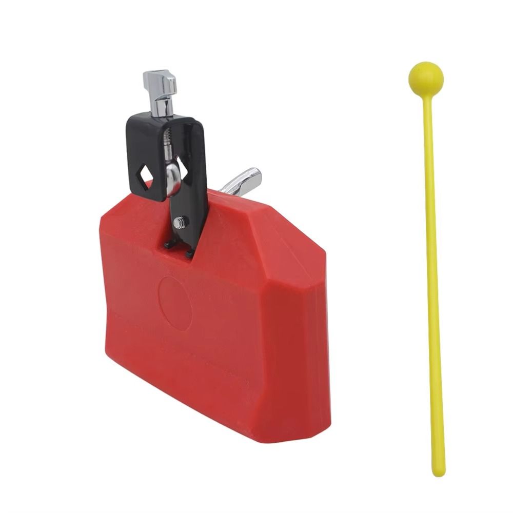 Blue Red Drum Clapper Cheering Bell Drum Jam Block Durable Drum Bell Set Kindergarten