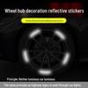 High-Reflective Wheel Hub Rim Stickers for Cars, Motorcycles, and Electric Vehicles