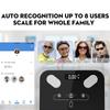 Bluetooth умные напольные весы для ванной комнаты, цифровые весы для измерения жира, автоматический монитор веса тела с приложением, весы для фитнеса и здоровья