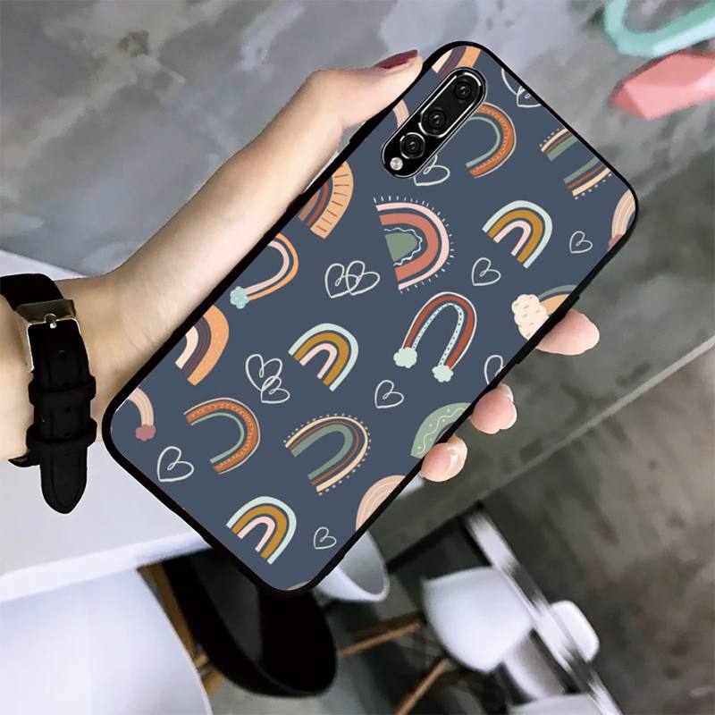 Красивый радужный чехол для телефона Huawei G7 G8 P7 P8 P9 P10 P20 P30 Lite Mini Pro P Smart Plus Cove Fundas