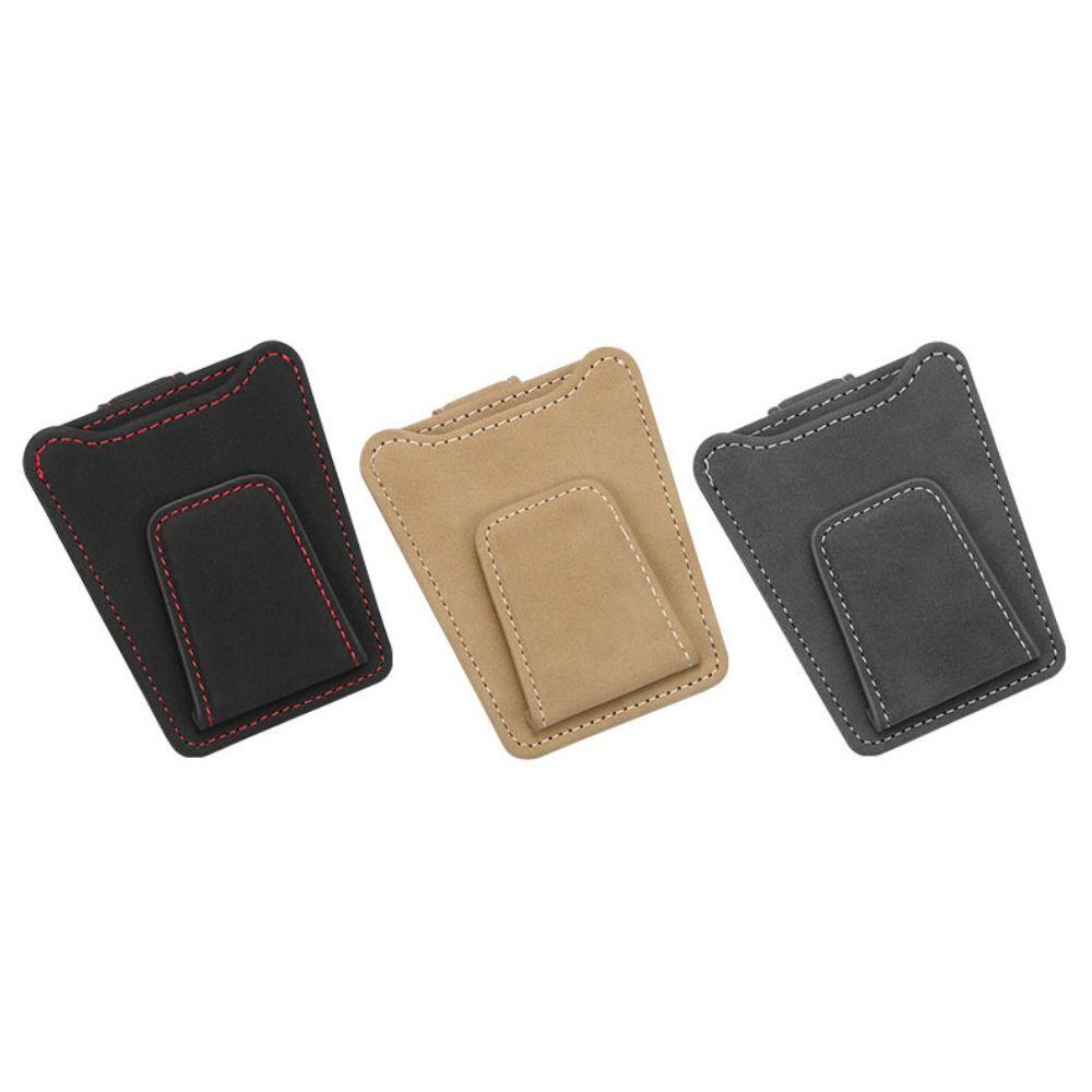 Magnetic Car Visor Sunglasses Organizer Wear-Resistant Sunglasses Holder Car Glasses Clip Cards