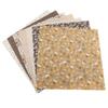 7pcs 50*50cm Cotton Fabric DIY Assorted Squares Pre Cut Bedding Kit Quarters Bundle (Brown)