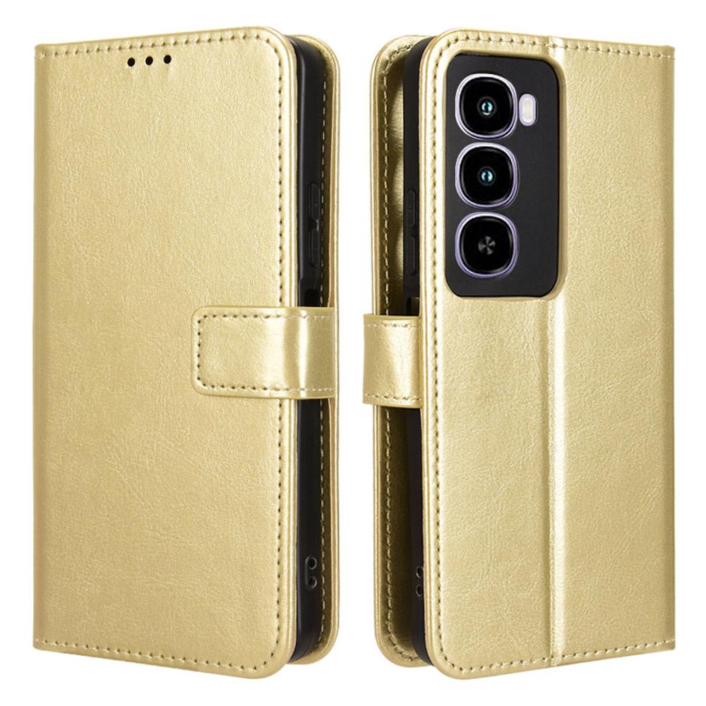 For itel City 100 4G Case Crazy Horse Texture PU Leather Phone Wallet Cover