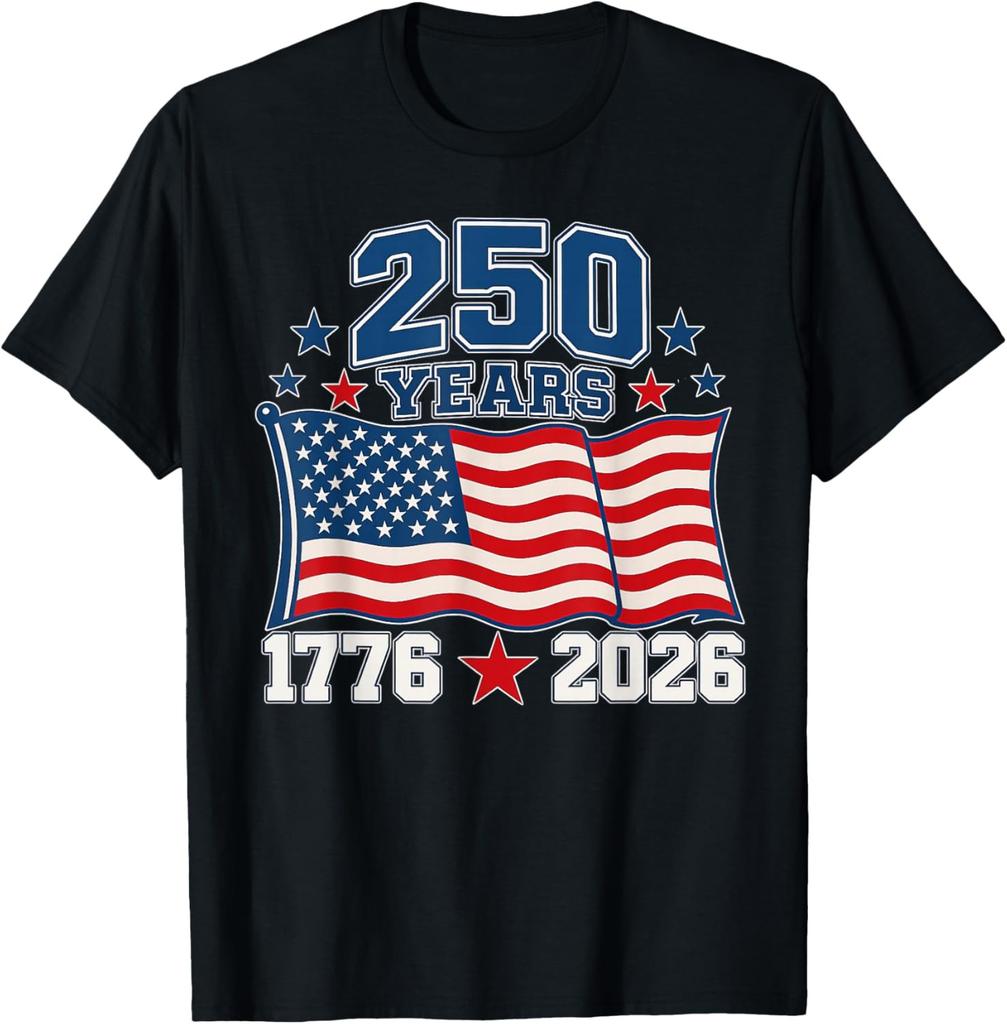 250 Anniversary USA Flag 250 Years 1776-2026 American 250th Unisex T-Shirt
