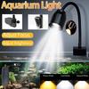 Aquarium Light Full Spectrum Fish Tank LED Zoomable Lights Fish Tank Atmosphere Spotlights for Plants Adjustable Focal Length