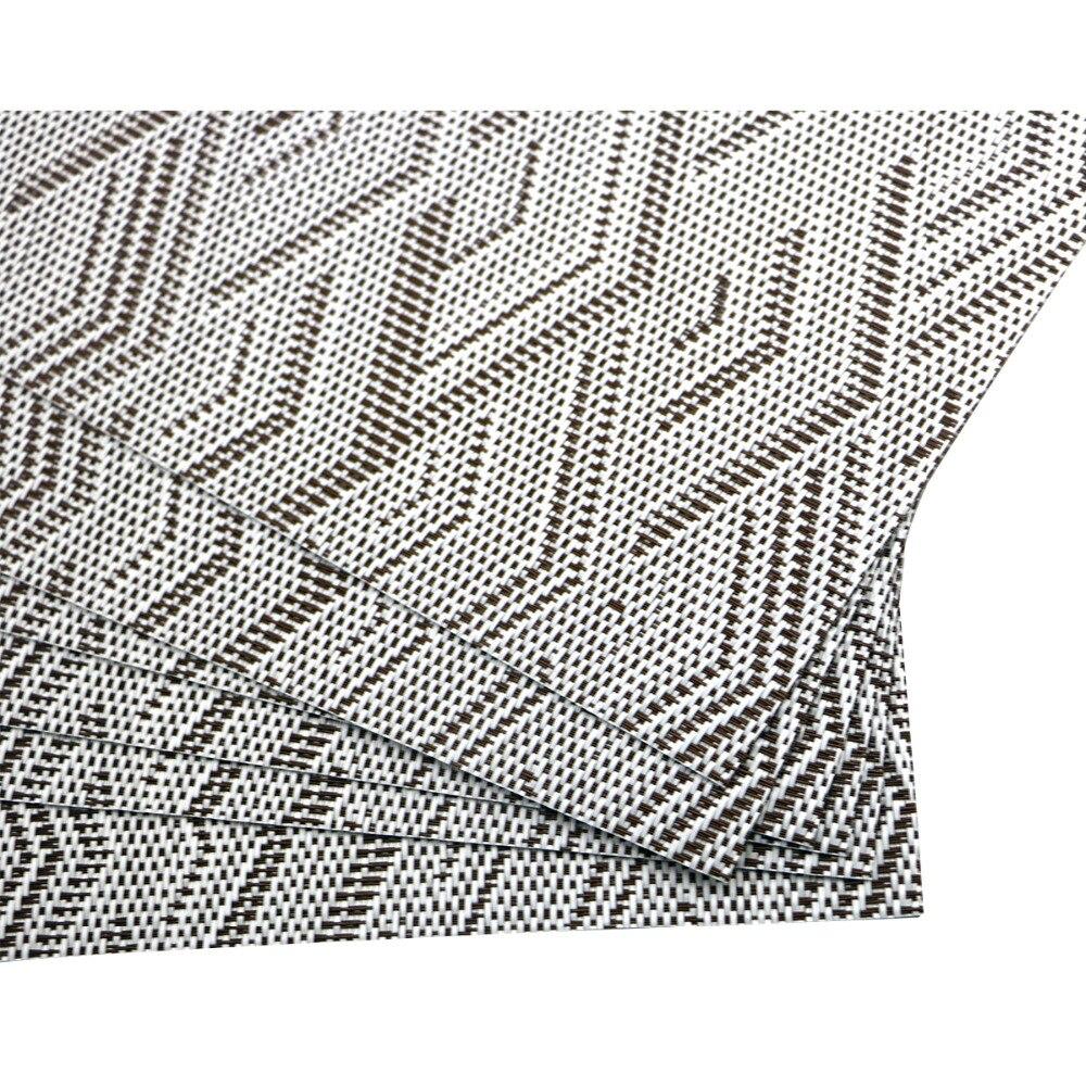 6Pcs/Set Pvc Placemat Dining Table Mats Set Table Bowl Pad Napkin Dining Table Tray Mat Coasters Kids Table Set