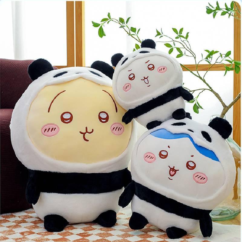 Chiikawa Plush Toy Panda Cartoon Stuffed Animal Doll Room Decoration Kids Gifts